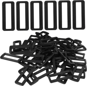 100Pcs Adjustable Rectangle Belt Buckles for Shoulder Bags Versatile Webbing Strap Replacement Smooth Finish for Easy Installation for Luggage and DIY Projects