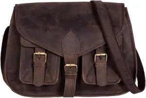 14 Inch Leather Purse Women Shoulder Bag Crossbody Satchel Ladies Tote Travel Purse Genuine Leather