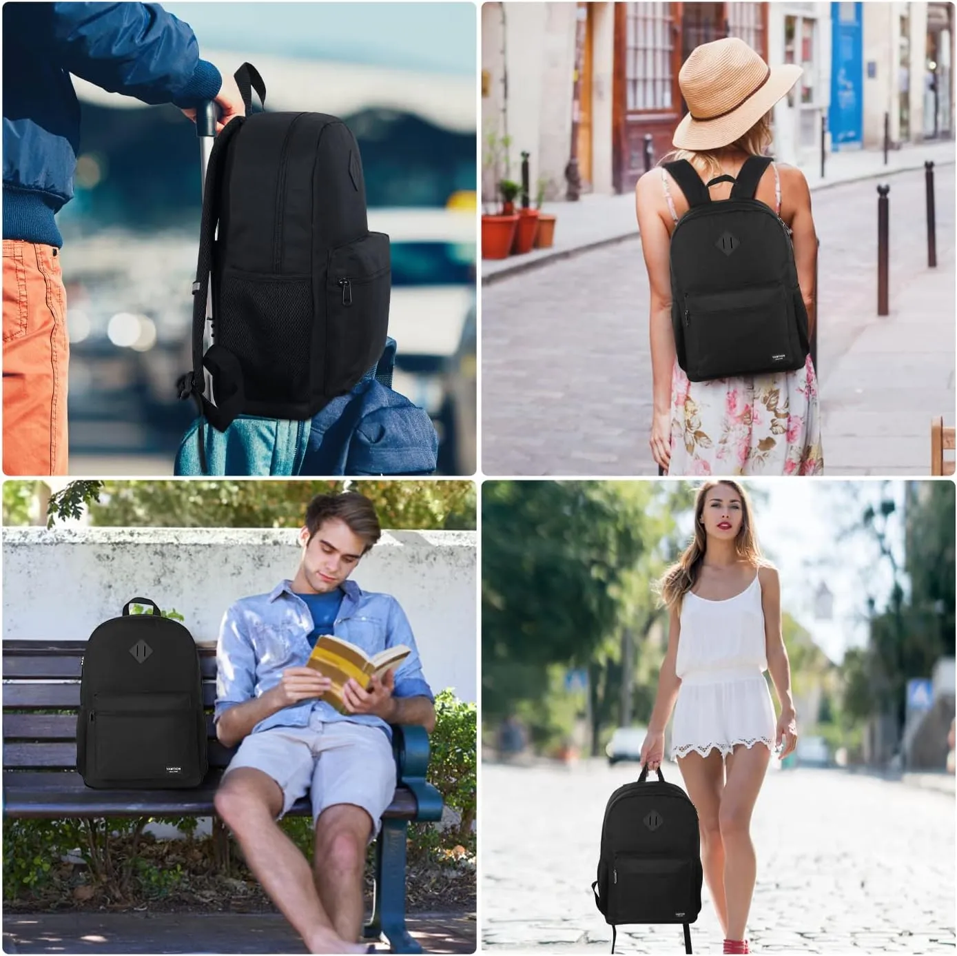 17 Inch Backpack for School Business Travel,Computer Bookbag Schoolbag for Work Office High School College Teen Men Boy Girl Women