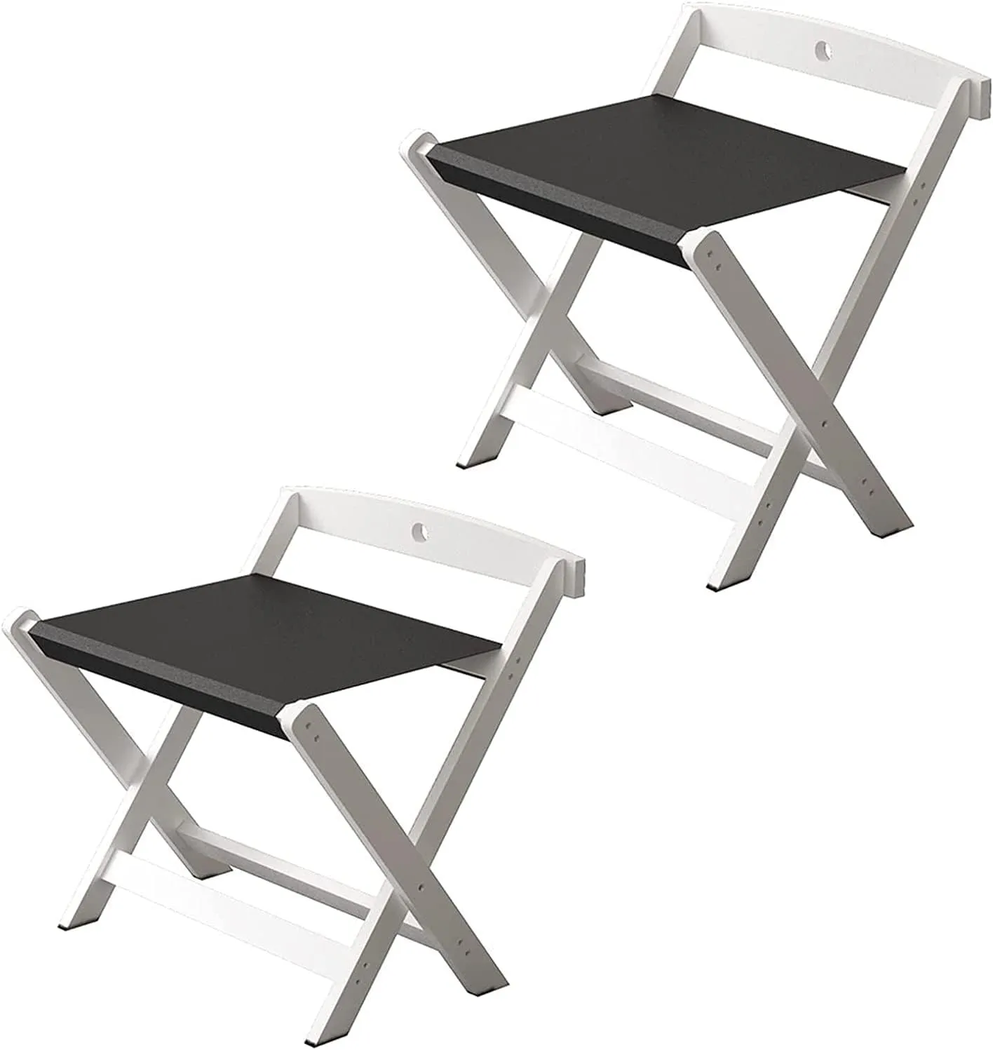 2 Pack Hotel Luggage Rack, Folding Suitcase, Solid Wood Travel Bag Rack, Guest Rooms Suitcase Holder, Folding Luggage Shelf with Backrest, for Home Bedroom Guest Room Hotel