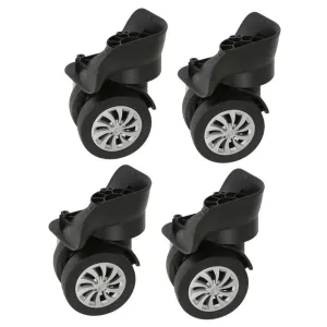 2 Pieces Universal Luggage Wheels Replacement - Wear Resistant Suitcase Casters for Trolley Case, Easy Install, 360 Degree Rotation