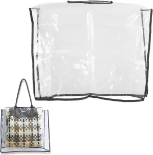 2025 Handbag Raincoat Transparent PVC Handbag Rain Cover For Outdoor Trips And Tours For Handbags And Tote Bags (square)