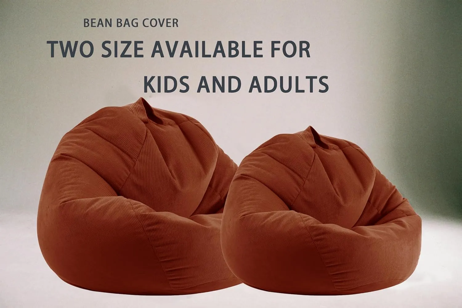 3 Ft Bean Bag Chair Cover (No Filler) Stuffed Animal Storage Bean Bag Cover For Pets Dogs/Cats Bed Corduroy Stuffed for Organizing Plush Toys