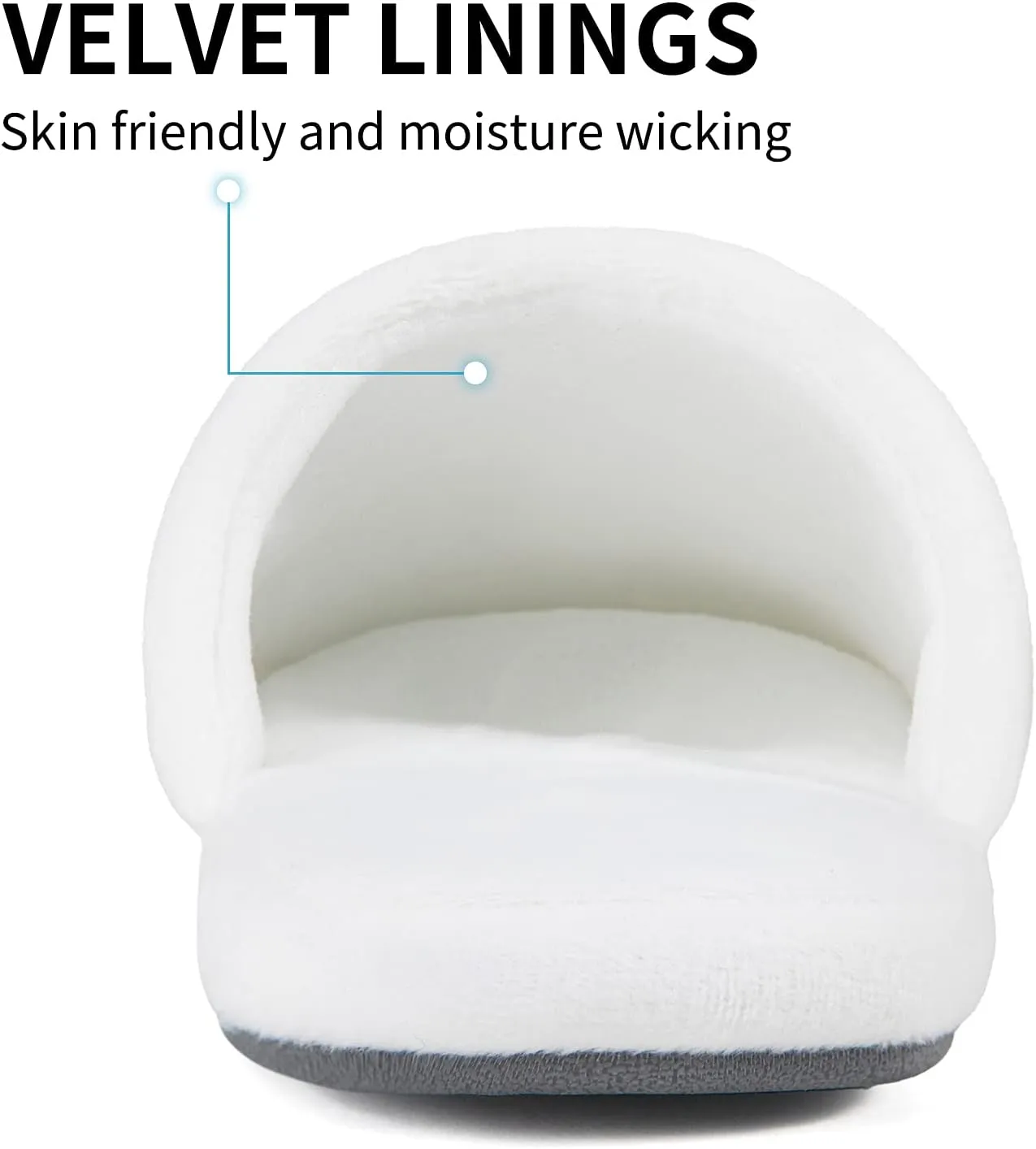 3-Pair Luxury Spa Slippers - Cotton Memory Foam Non-slip Closed Toe Washable Slippers for Hotel,Guest,Travel,Bride,Women and Men