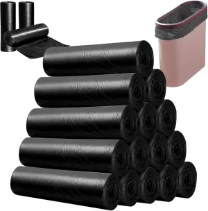 300 PCS Sanitary Napkin Receptacle Liners, 19.69 x 17.72" Feminine Hygiene Disposal Bags, Sanitary Napkin Disposal Bags, Diaper Trash Bags Tampon Disposal Bags, Black