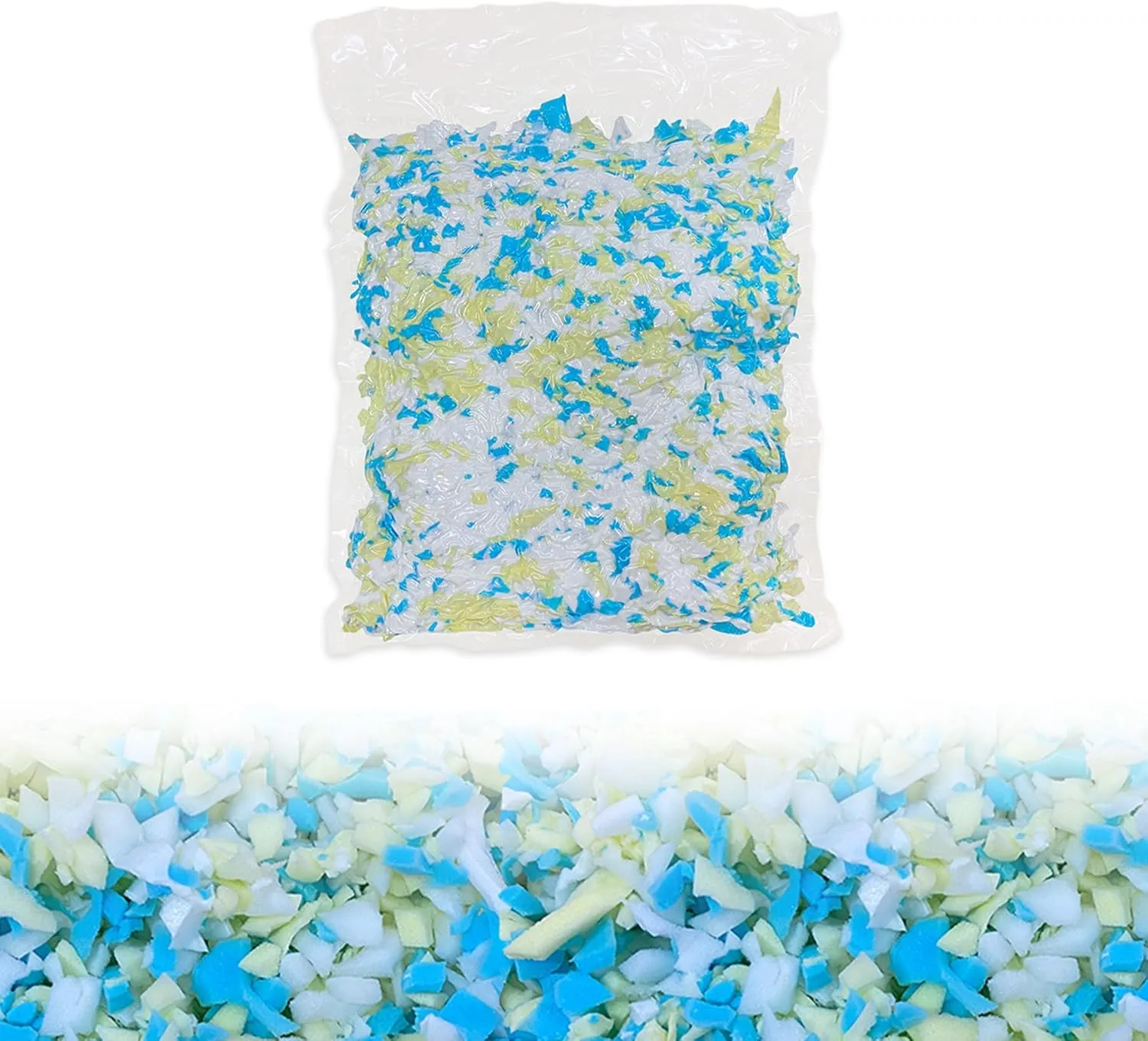 3.5lbs Shredded Memory Foam Filling for Bean Bag Filler, Premium Soft Filling,Without Added Gel Particles,Very Suitable for Filling Bean Bags and Pillows