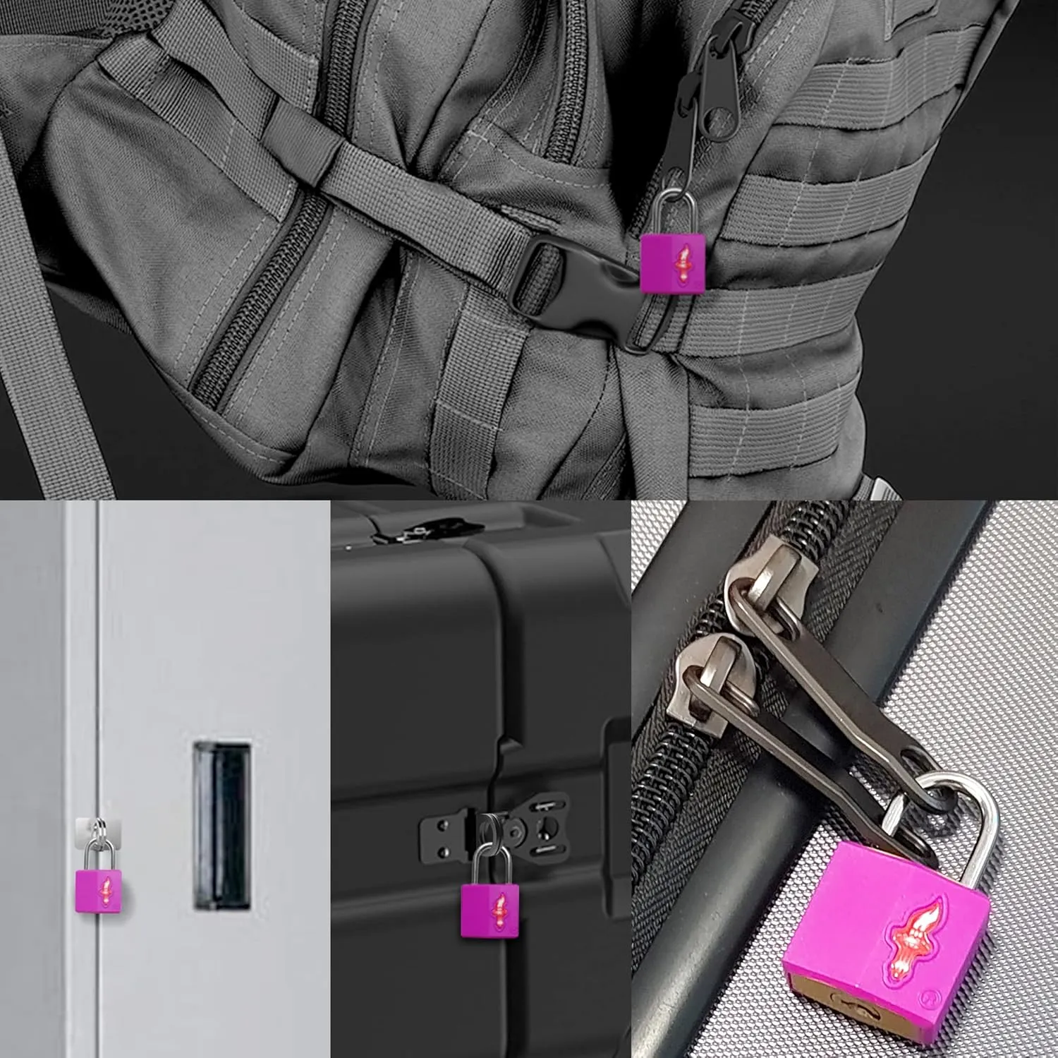 4 Pack Mini Locks with Key,Luggage Lock TSA Approved, TSA Approved Suitcase Lock for Luggage, Suitcase, Carry On, Backpack, Laptop Bag or Purse,4 Pack Family Set.