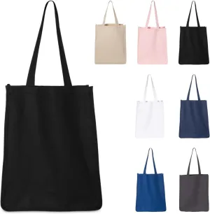 5 | 6 | 12 | 24 | 48 | 192 | 100% Heavy Cotton Canvas 27L Jumbo Shopping Gusset Tote Bag