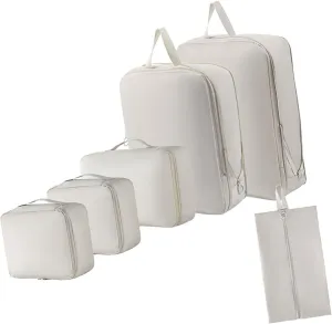 6Pcs Travel Organizers Set for Luggage Essential Packing Cubes Set Sturdy Luggage Organization Bag for Family Trip