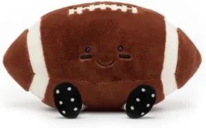 8" American Football Stuffed Toy, Cute Rugby Plush Soft American Football Plushies Pillow Gifts for Kids Girlfriend Birthday Christmas Mother's Day