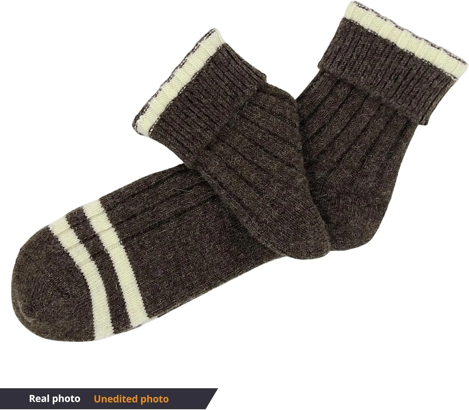 92% Merino Wool Socks Crew Cozy Heavyweight Hiking Travel Outdoor Super- Soft Socks, 100% Made in Mongolia