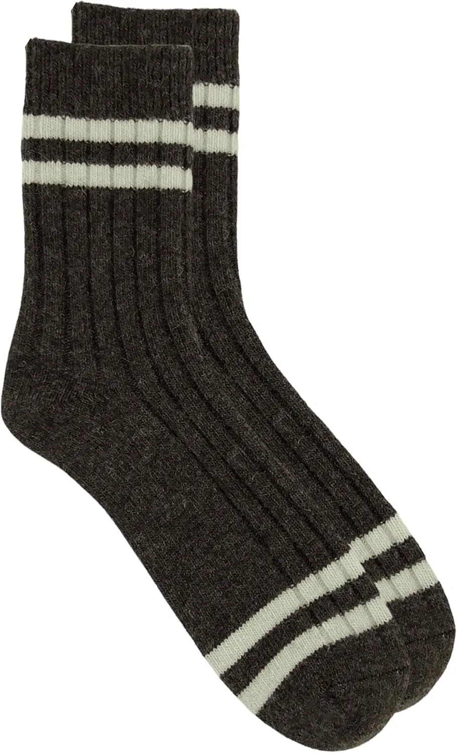 92% Merino Wool Socks Crew Cozy Heavyweight Hiking Travel Outdoor Super- Soft Socks, 100% Made in Mongolia