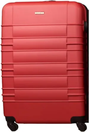 ABS Luggage Suitcase, Spinner Hardshell Lightweight, Stylish & Durable Suitcase with 360° Wheels for Smooth Travel, Perfect for Carry-On, Ideal for Business, Vacations & Weekend Getaways Red (20inch)