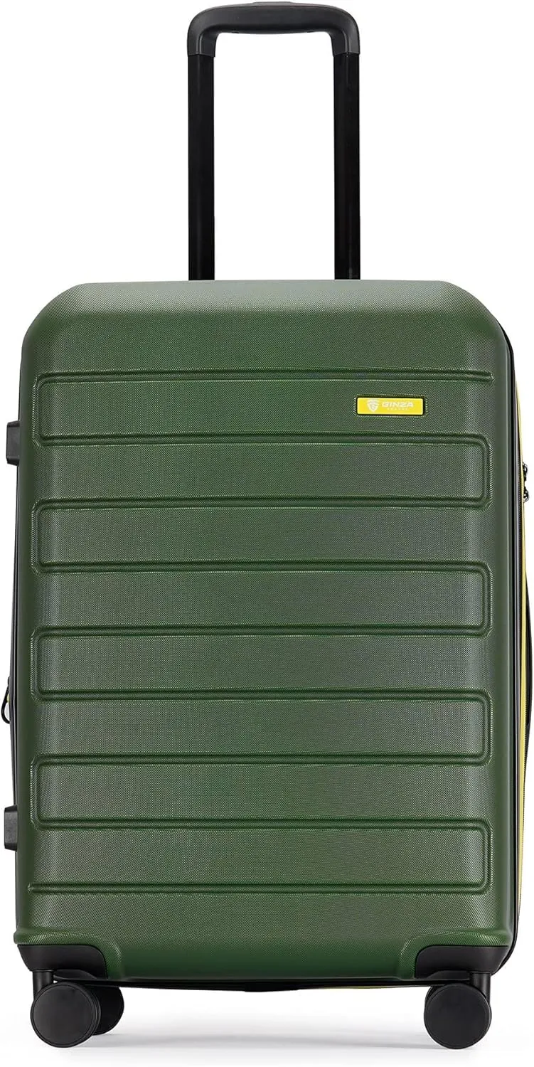 ABS Luggage with TSA Locks,20inch Carry-On Expandable, and Friction-Resistant in Dark green Spinner Suitcases