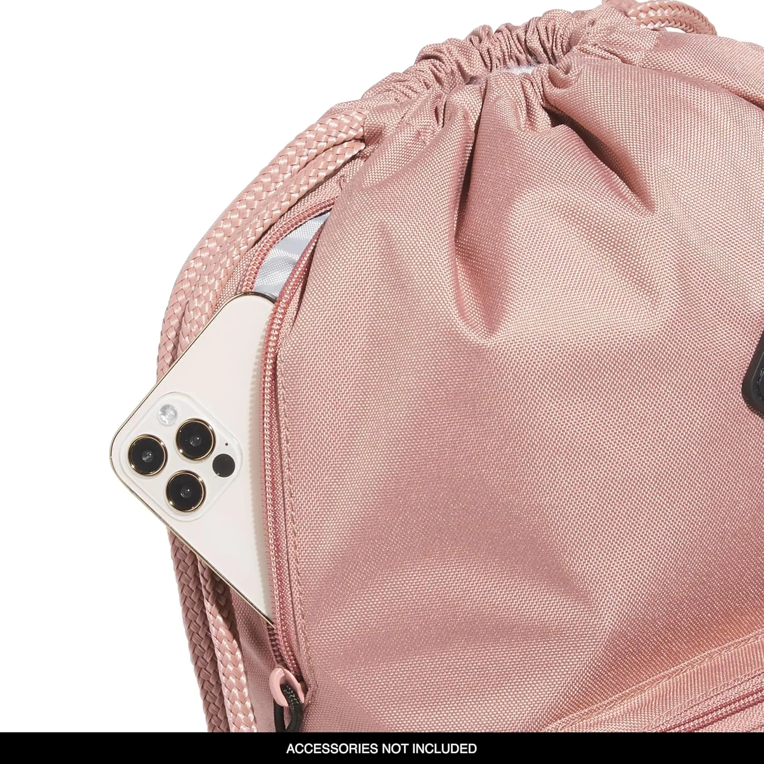 adidas Classic 3S 2.0 Sackpack, Warm Clay Pink, One Size