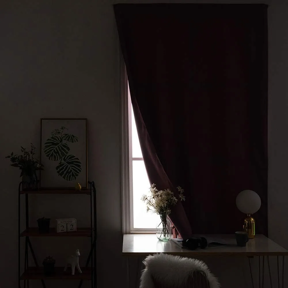 Adjustable Blackout Shades, Rustic Portable Blackout Curtain, Old Houses Small Town Sea and Flower Pots at Windows Oil Painting Print Living Room Bedroom Window Drapes,24W x40L Inches,for Kids Bedroom