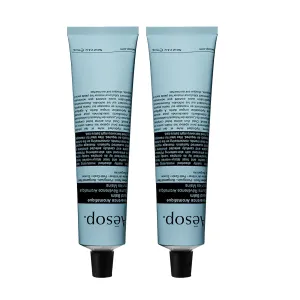 Aesop Reverence Aromatique Travel Size Hand Balm | Lotion that Gently Exfoliates Dry Hands   Nourishes with Macadamia Seed Oil and Shea Butter | 2.4 oz / 75 mL (Pack of 2)