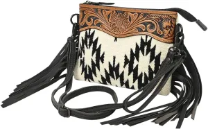 American Darling Cross Body Hand Tooled Saddle Blanket Genuine Leather Women Bag Western Handbag Purse