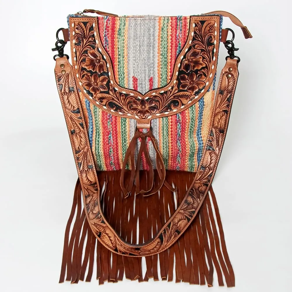 American Darling CROSS BODY I Hand Tooled Hair-on Genuine Leather women bag western handbag purse