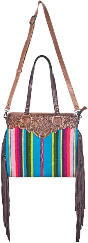 American Darling Cross Body I Hand Tooled Hair-On Genuine Leather Women Bag Western Handbag Purse