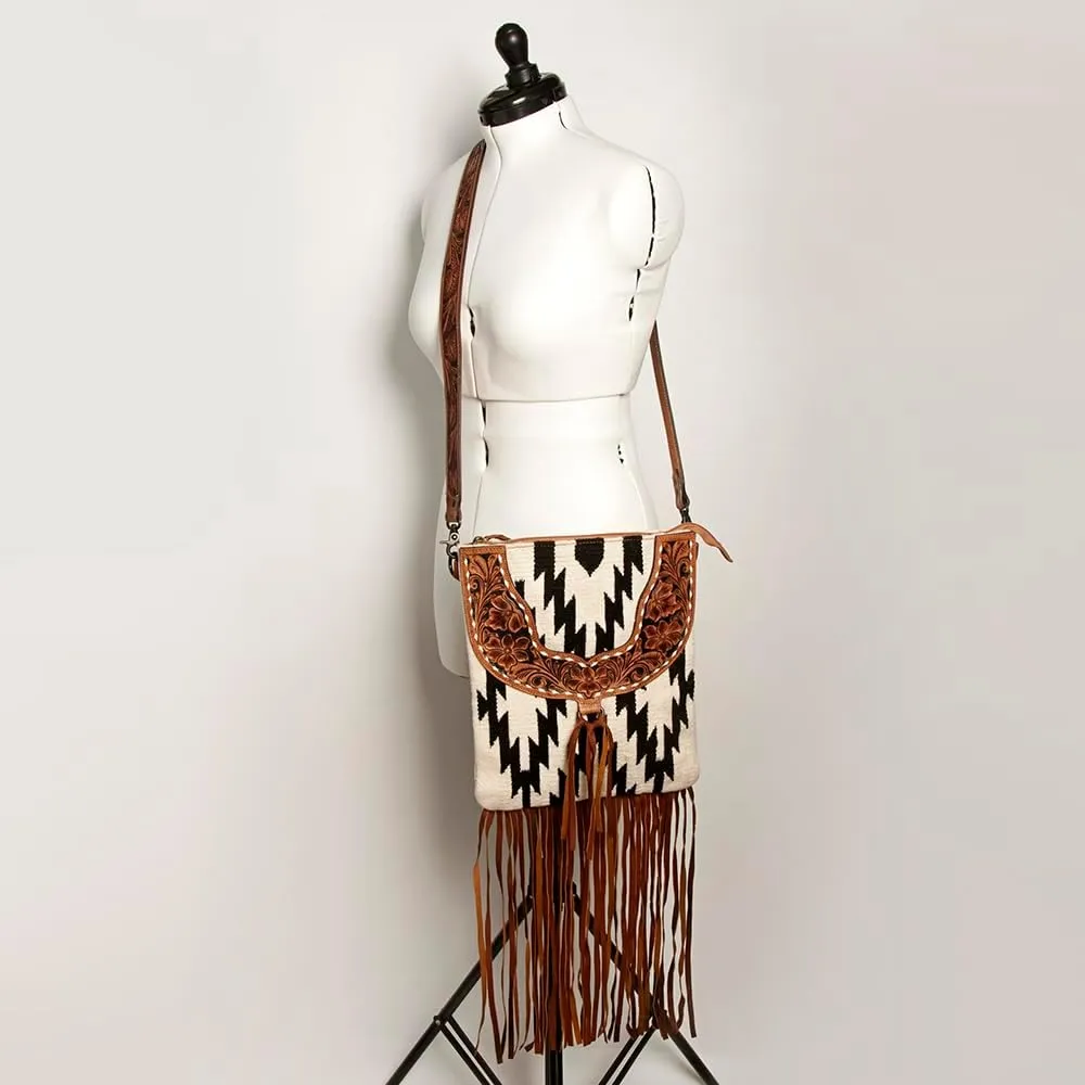 American Darling CROSS BODY I Hand Tooled Hair-on Genuine Leather women bag western handbag purse