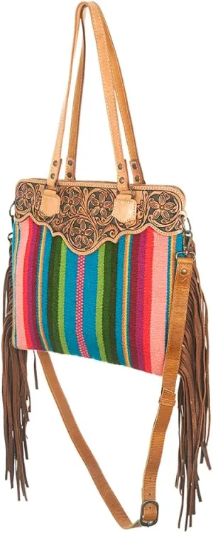 American Darling Cross Body I Hand Tooled Hair-On Genuine Leather Women Bag Western Handbag Purse