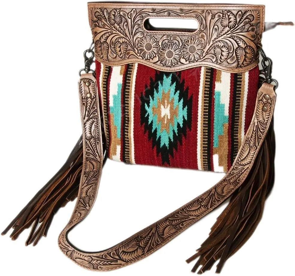 American Darling Genuine Leather Western Women's Handbag | Tote | 12in (H) X 16in (W) X 5in (D)
