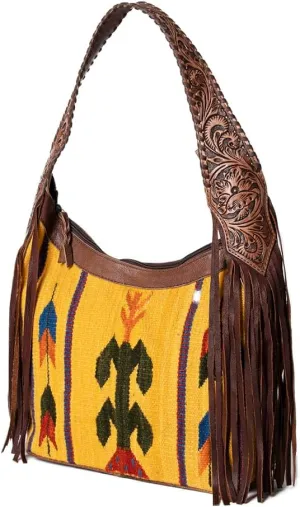 American Darling Hobo Hair On Genuine Leather women bag western handbag purse