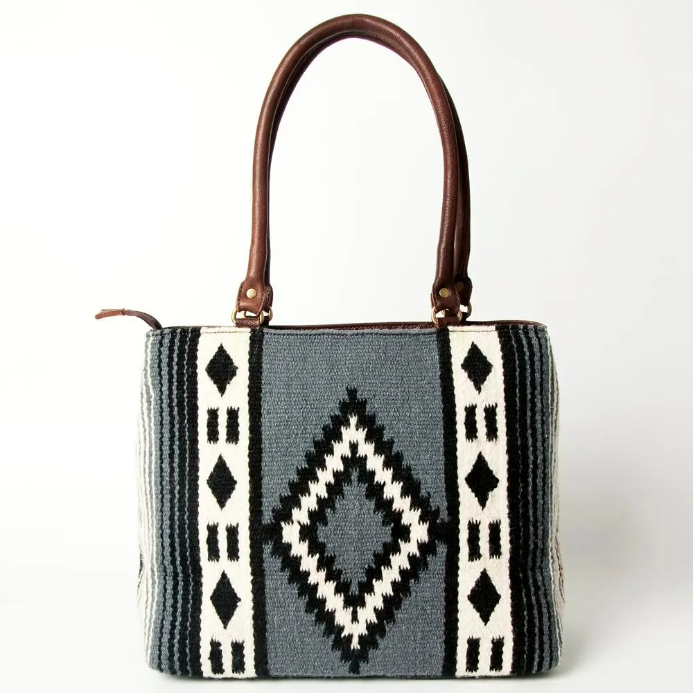 American Darling Tote Hand Tooled Saddle Blanket Genuine Leather Women Bag Western Handbag Purse