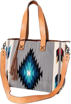 American Darling Tote Saddle Blanket Genuine Leather Women Bag Western Handbag Purse