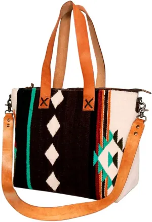 American Darling Tote Saddle Blanket Genuine Leather Women Bag Western Handbag Purse