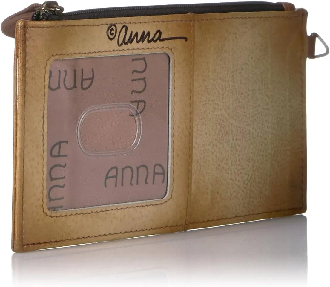 Anna by Anuschka Women's Hand Painted Genuine Leather Organizer Wallet