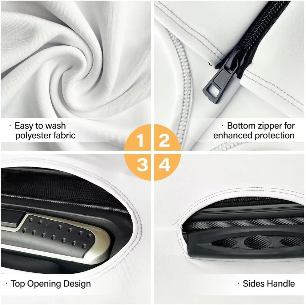 Around The World01 Away Luggage Cover Luggage Cover Washable Suitcase Cover Suitcase Protector Anti-Scratch Suitcase Cover Fits 18-32 Inch Luggage Away Luggage Protector Luggagecover-L