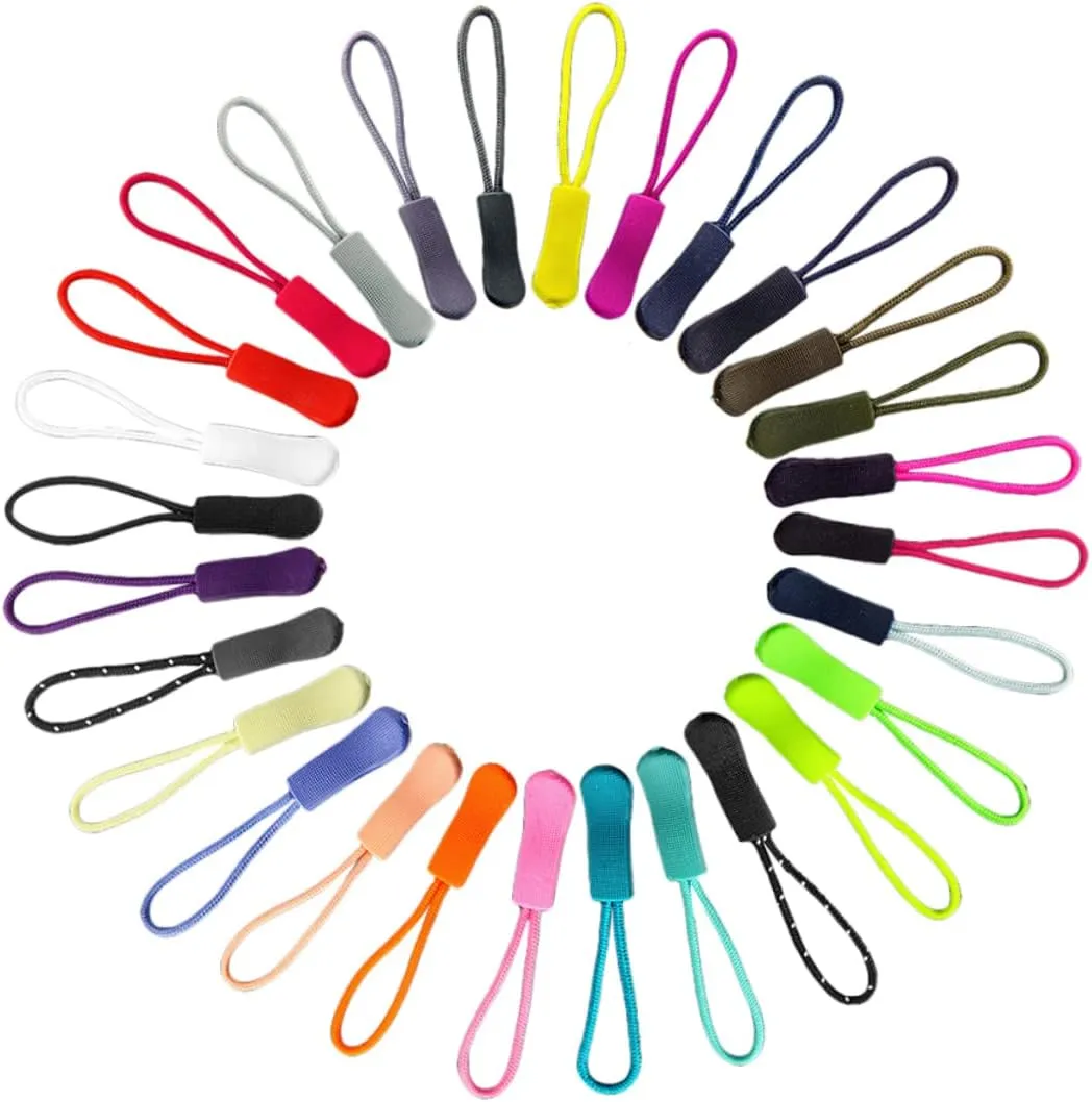 Artibetter Sturdy Zipper Pulls Replacement 50pcs Plastic Zipper Puller for Suitcase Bag Pull Head