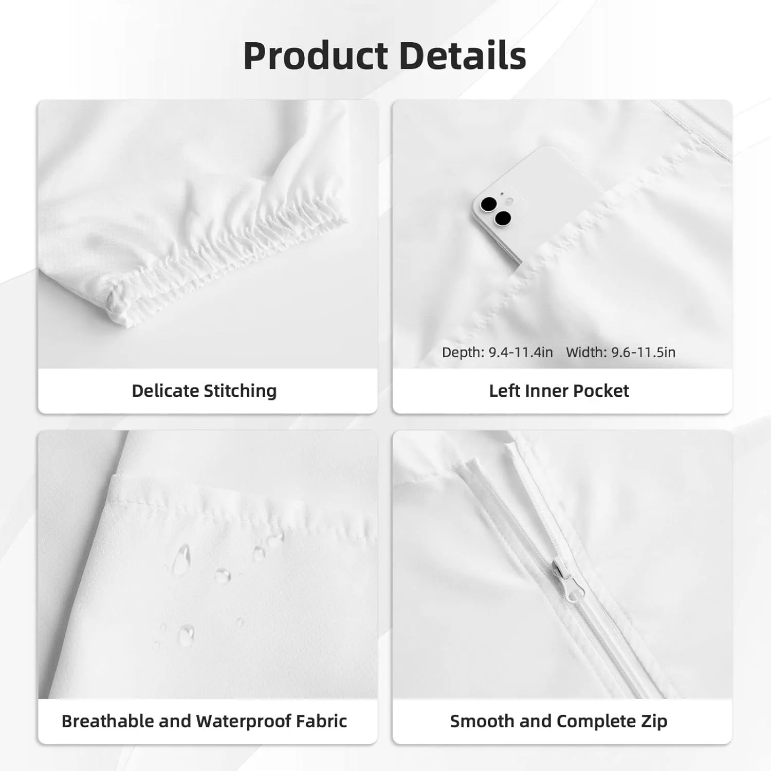 Asexual Pride Flag Sun Protection Hoodie Full Zip Shirts Jacket With Pockets For Hiking Outdoor Running For Women Men