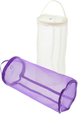 AUTSUPPL 2pcs Tall Mesh Yarn Bag Yarn Storage Case Large for Travel Knitting Yarn Balls Holder