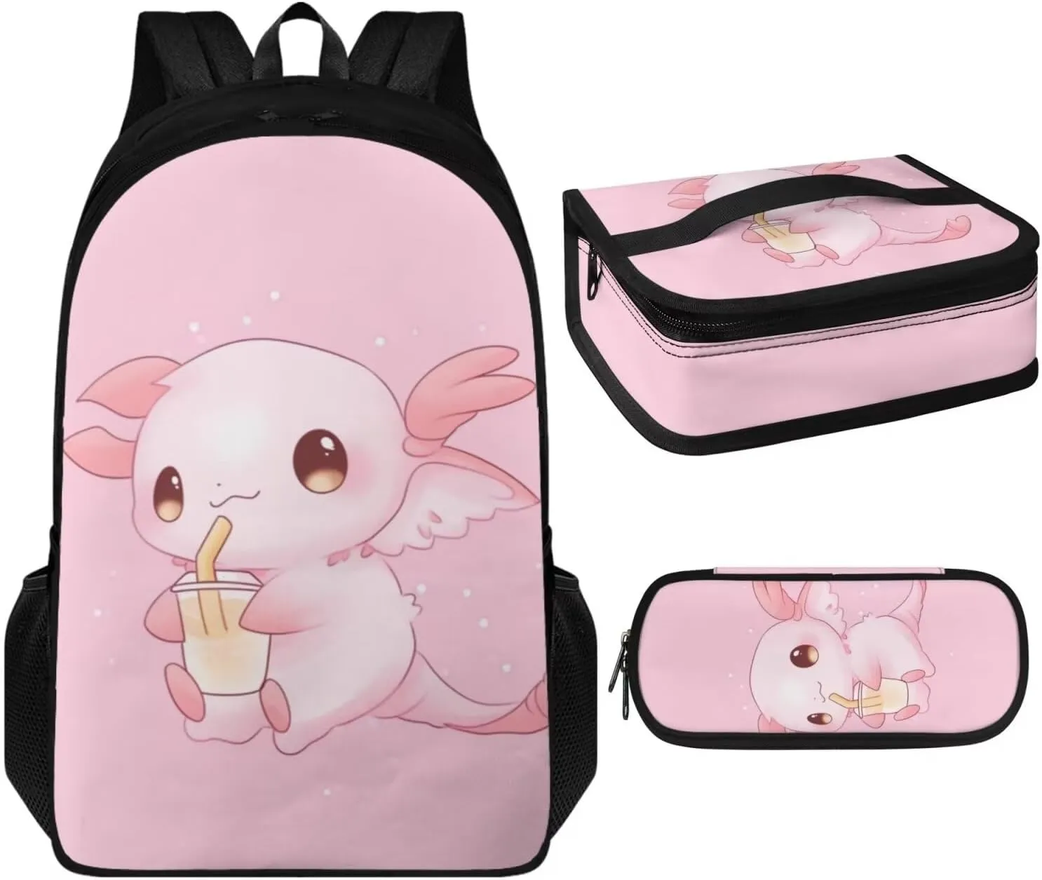 Axolotl Girls Bookbag Ages 8-10 Kids 12 Inch Backpack for Girls Princess Backpack for Girls Kindergarten Backpacks Gift Choice for Children/Kids On Back To School,Birthday