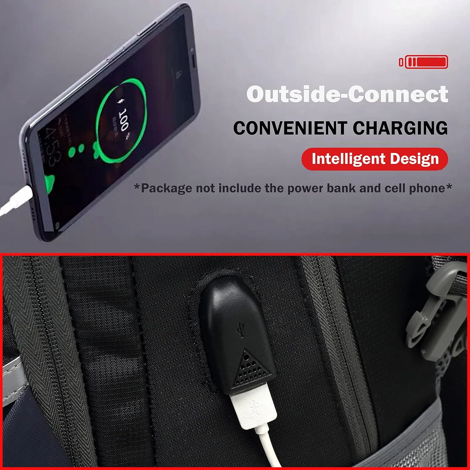 Backpack Bookbag for College Laptop Travel, Fit Laptop Up to 15.6 inch Multi Compartment with USB Charging Port Anti theft, Gift for Men Women (Black)
