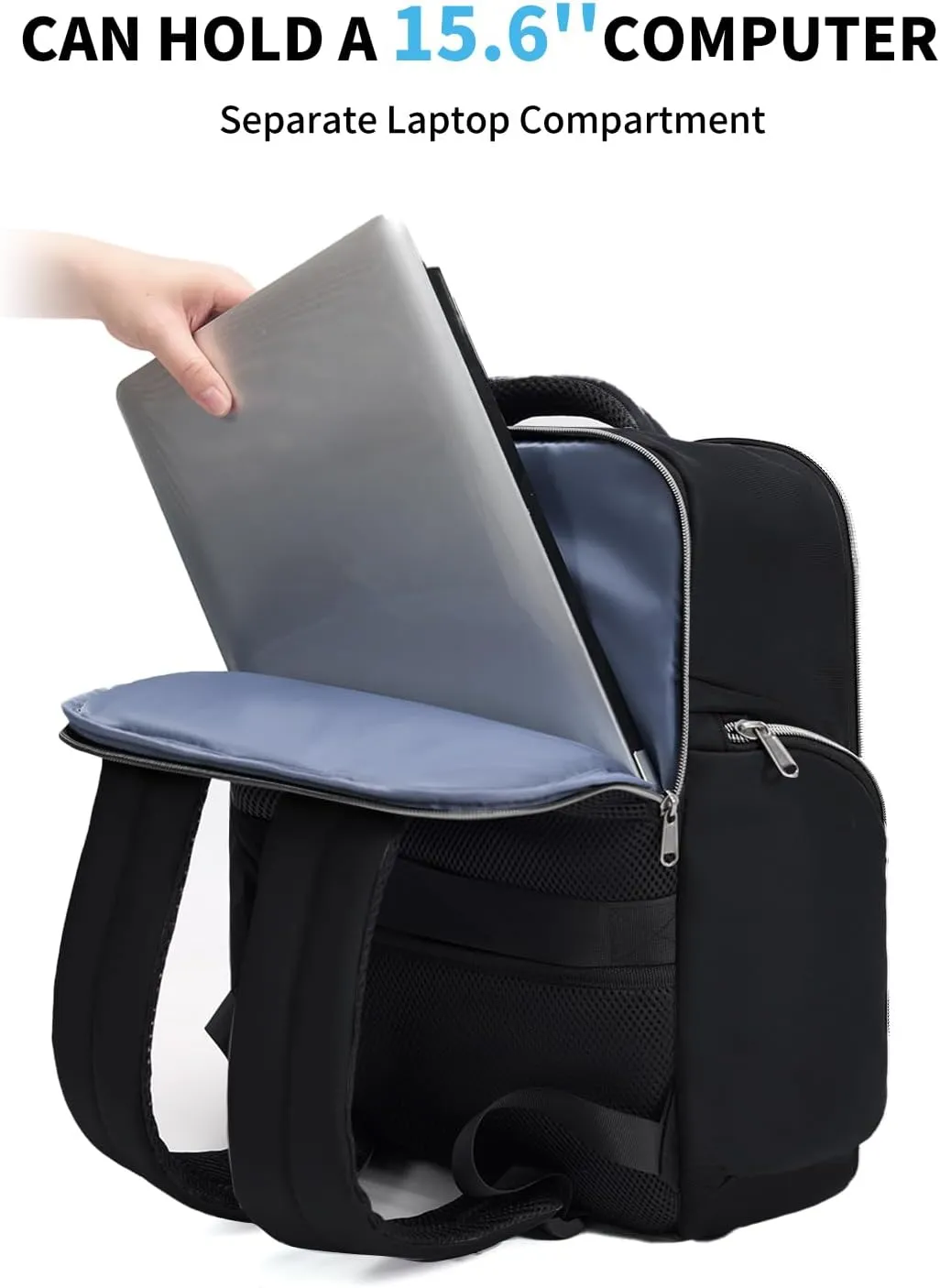 Backpack- Laptop Backpack for Women Men, Travel Business Anti Theft Sturdy Work Bag with USB Charging Port, Water Resistant College Backpack, Holds Up to 15.6" Laptop