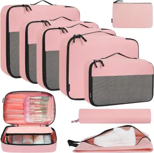BAGAIL 8 Set/9 Set Packing Cubes Luggage Packing Organizer for Travel, Suitcase Packing Bags for Travel Accessories
