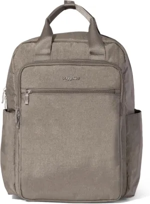 Baggallini Commuter Laptop Lightweight 15x11 Travel Backpack W/RFID & Luggage Sleeve