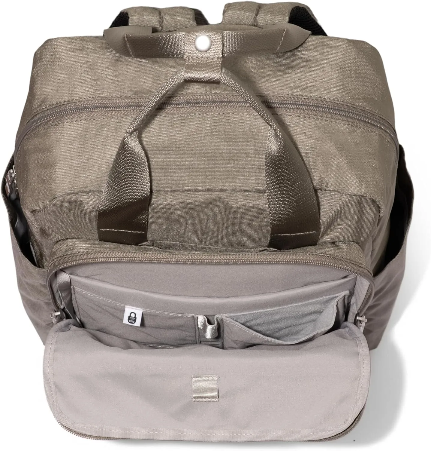 Baggallini Commuter Laptop Lightweight 15x11 Travel Backpack W/RFID & Luggage Sleeve
