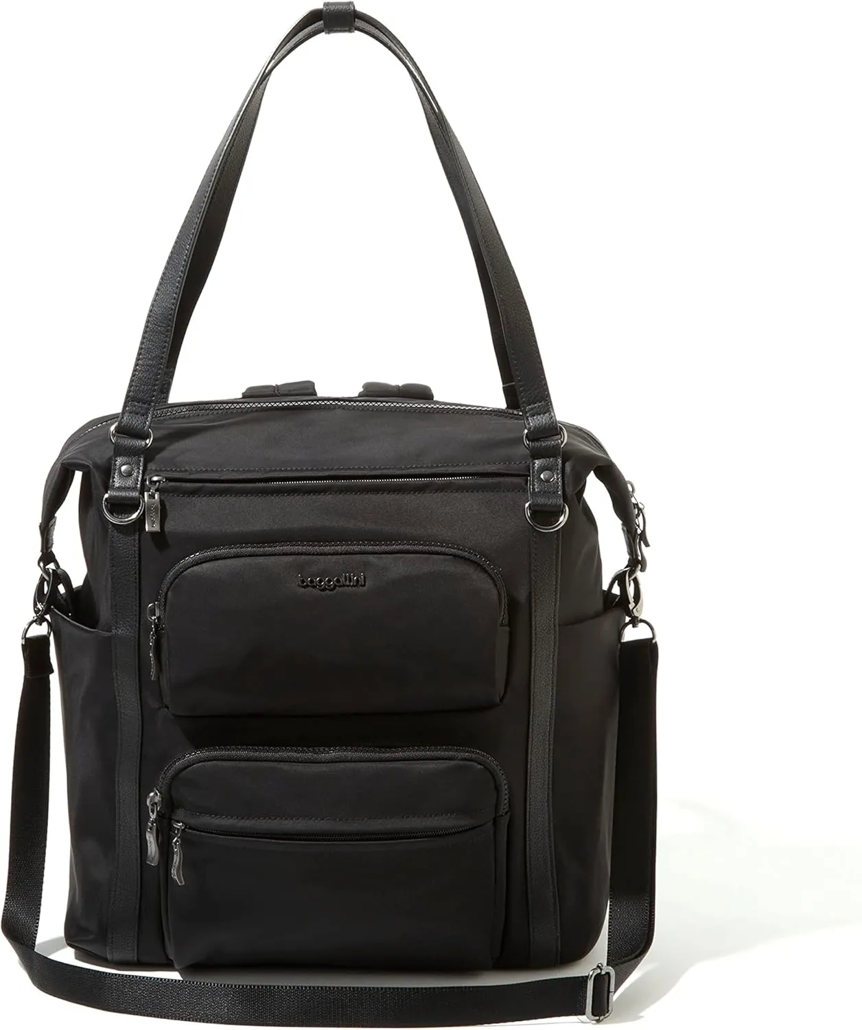 Baggallini Nolita Convertible Backpack - 14x11 Inch Travel Backpack with 16 Inch Laptop Sleeve - Lightweight Luggage Backpack
