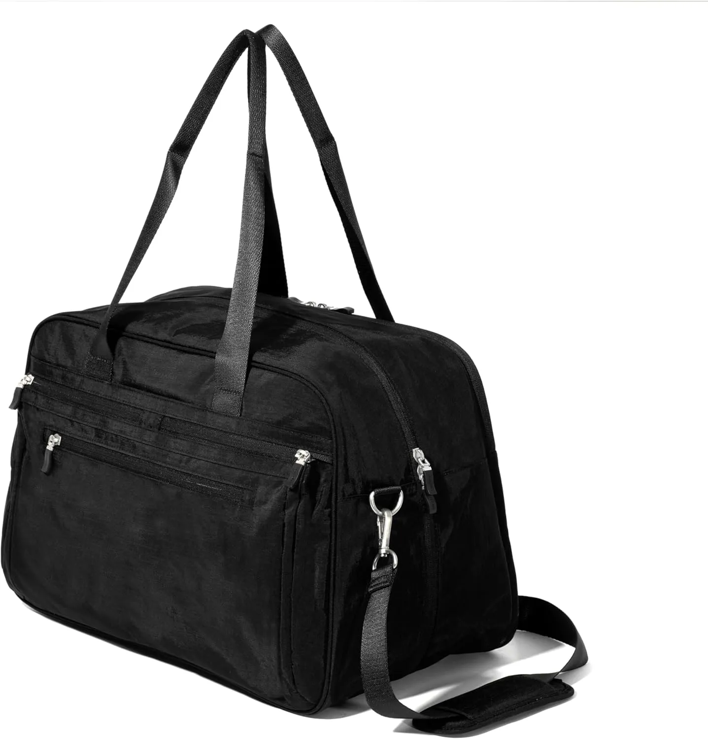 Baggallini Weekender Expandable Duffel - Lightweight 11x17 Inch Overnight Travel Bag