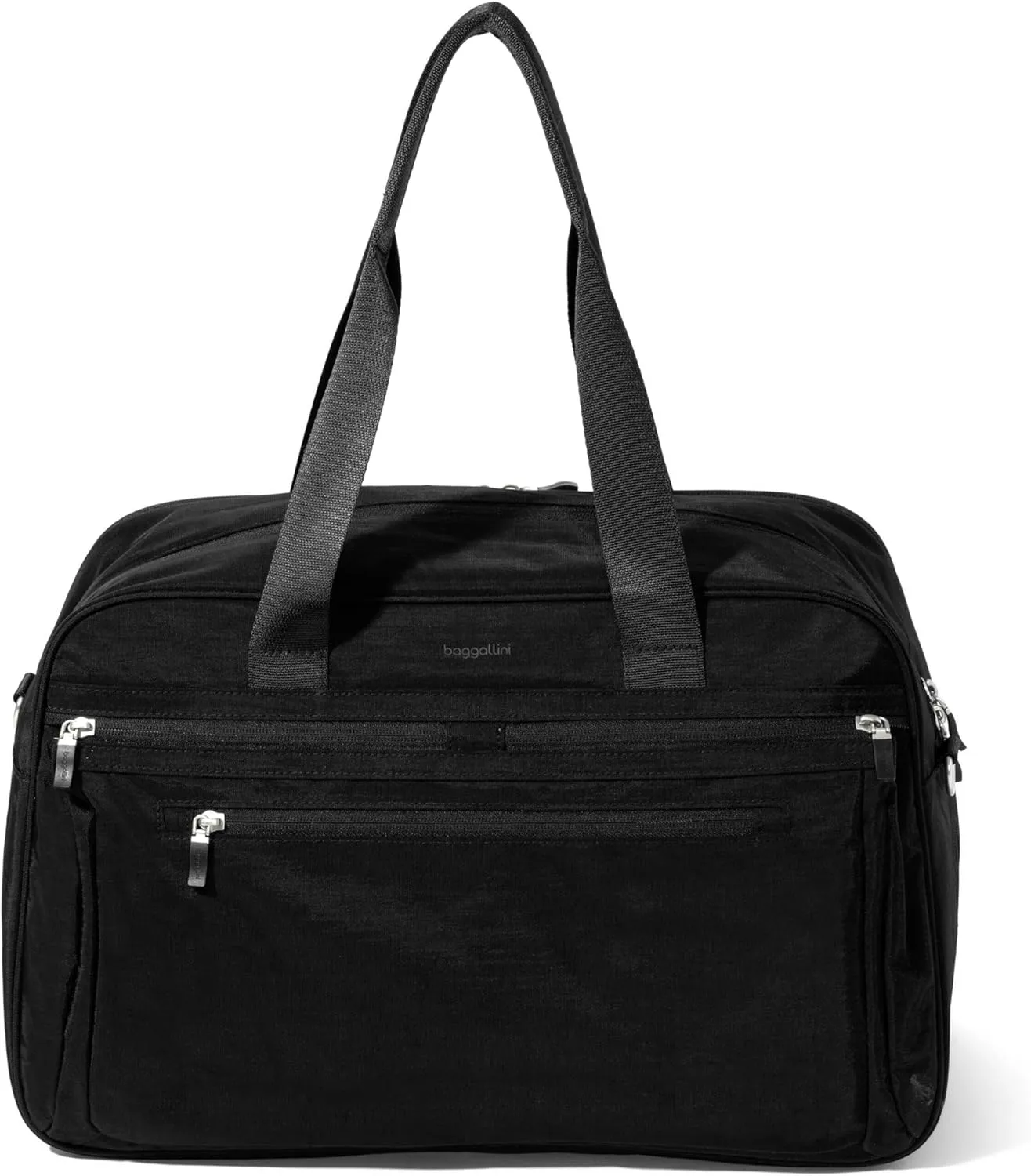 Baggallini Weekender Expandable Duffel - Lightweight 11x17 Inch Overnight Travel Bag