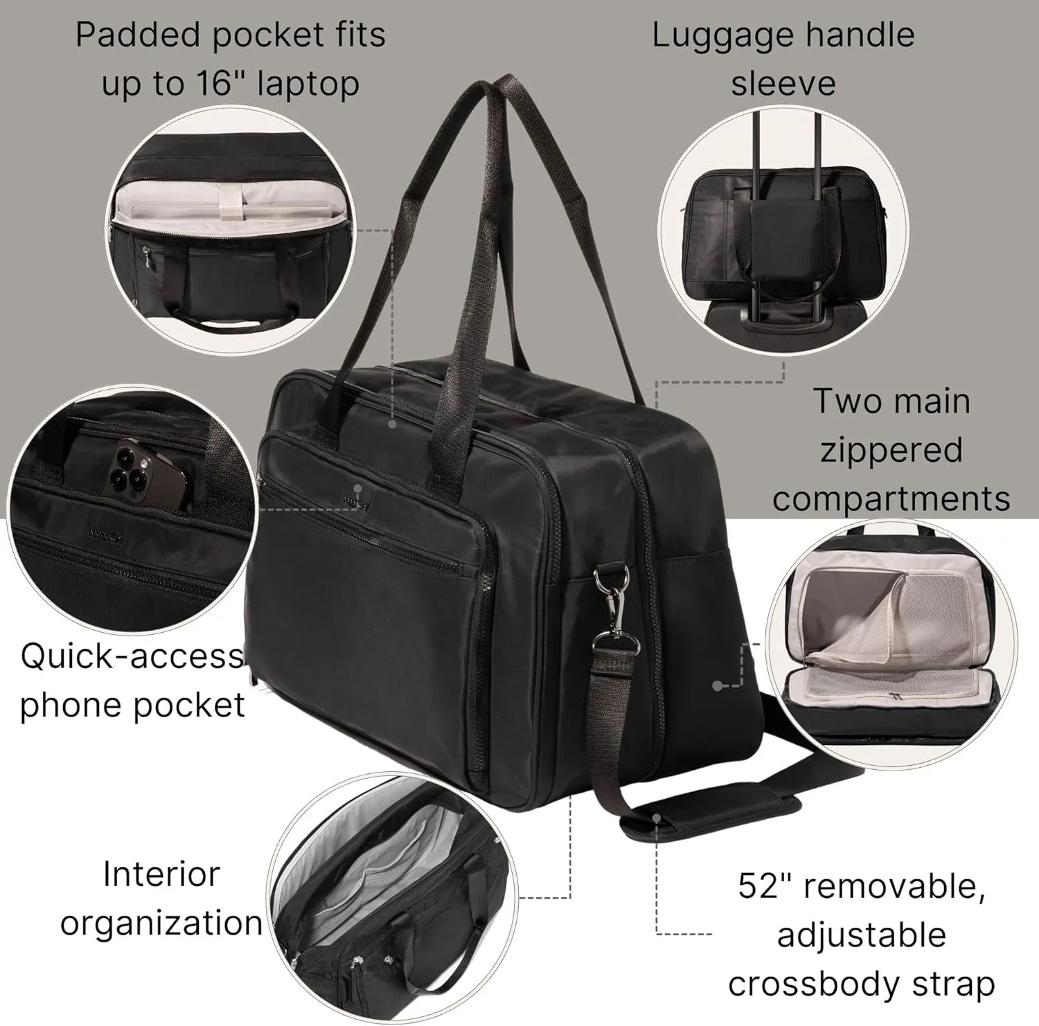 Baggallini Women's Getaway Split Case Duffel