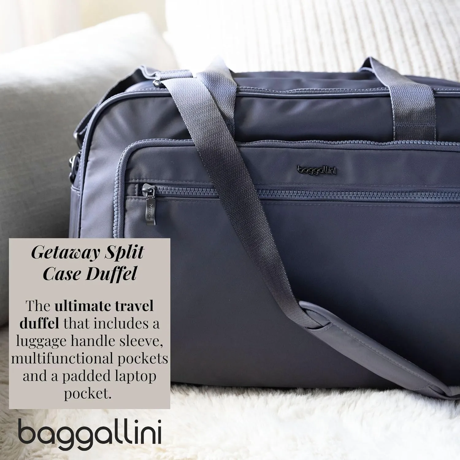 Baggallini Women's Getaway Split Case Duffel