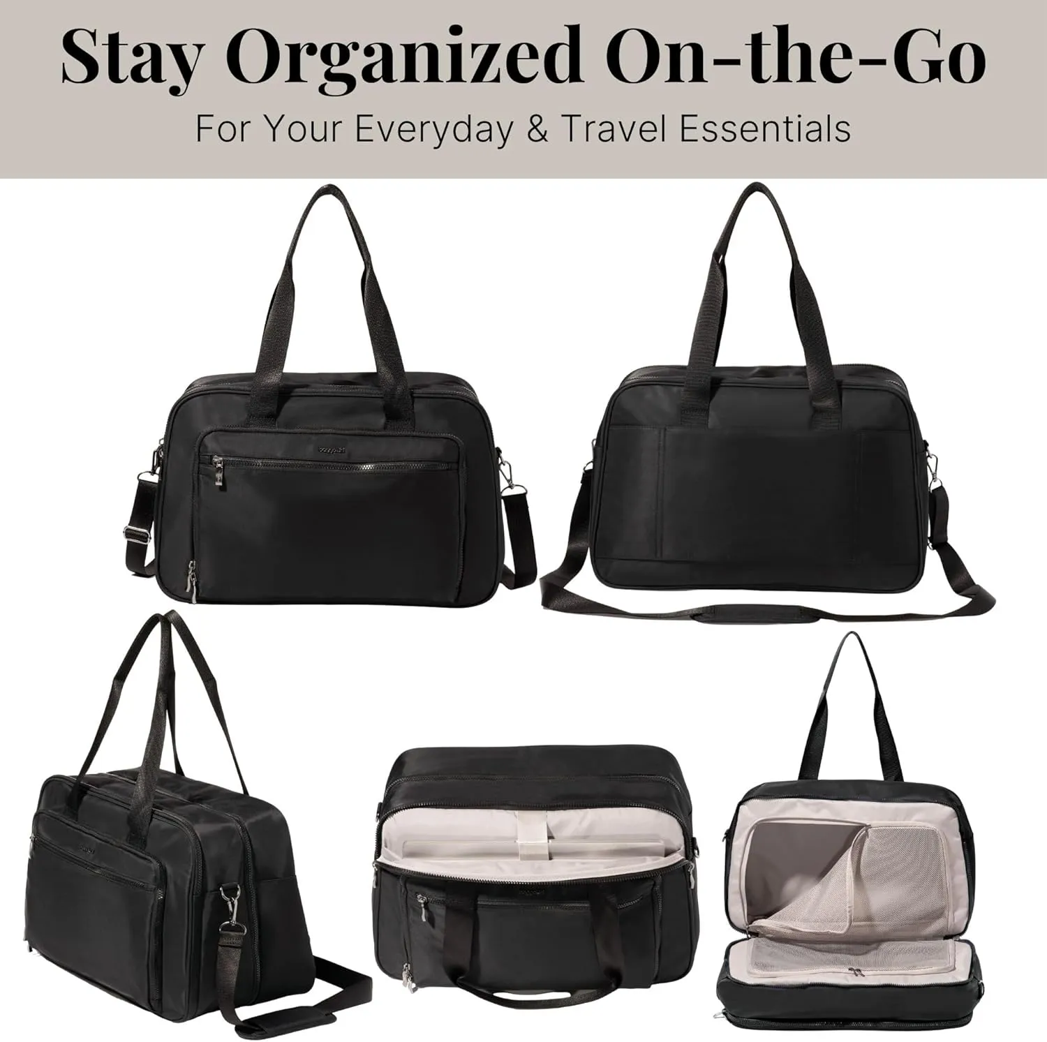 Baggallini Women's Getaway Split Case Duffel