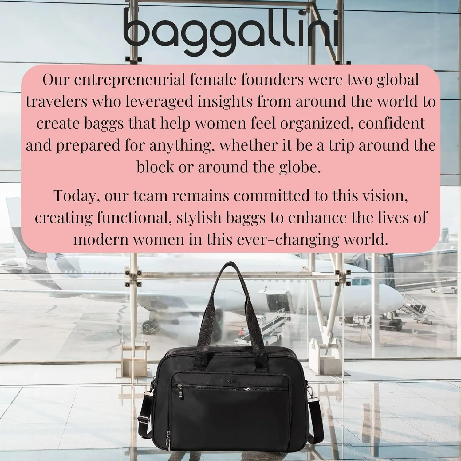 Baggallini Women's Getaway Split Case Duffel