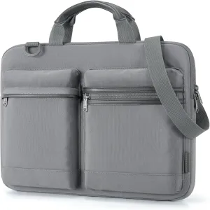 BAGSMART 15-16 Inch Laptop Case Sleeve with Shoulder Strap,Protective 15.6 Laptop Bag for Men & Women,Carring Macbook Air Pro Case Laptop Cover for Travel/Business Fitted Dell HP Lenovo, Dark Grey
